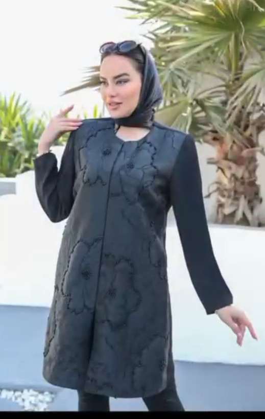 کت ژاکارد سنگدوزی مجلسی مشکی